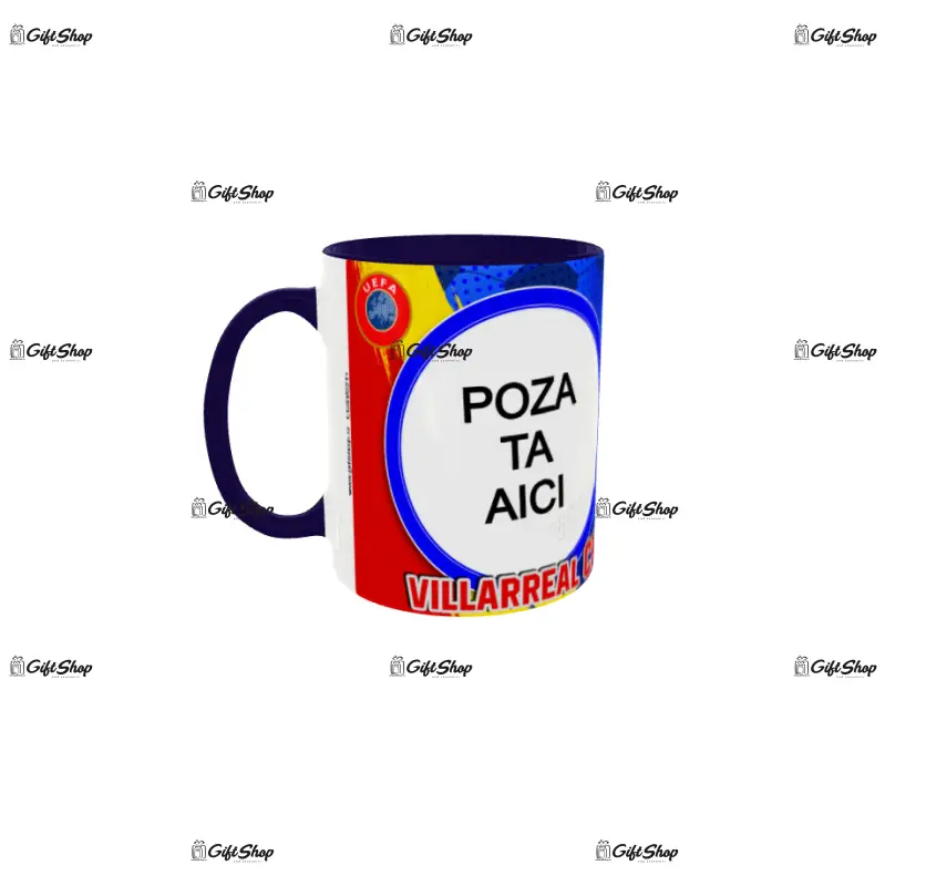 Villarreal cf, cana personalizata cu poza, model 3311